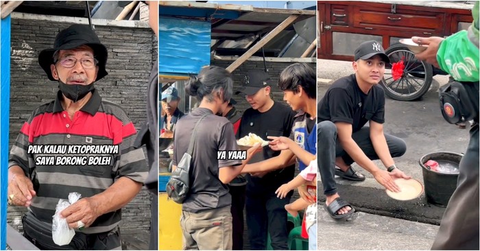 Mulia! Konten Kreator Borong Ketoprak Untuk Dibagikan