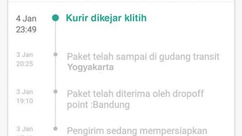 Kurir dikejar klitih. Foto: X/fajar17