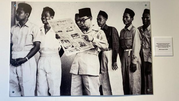Momen Sukarno dan Hatta saat Pemilu 1955