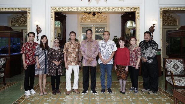 Jajaran panitia PBTY 2024 saat sowan ke Gubernur DIY di Kompleks Kepatihan Kantor Gubernur DIY.