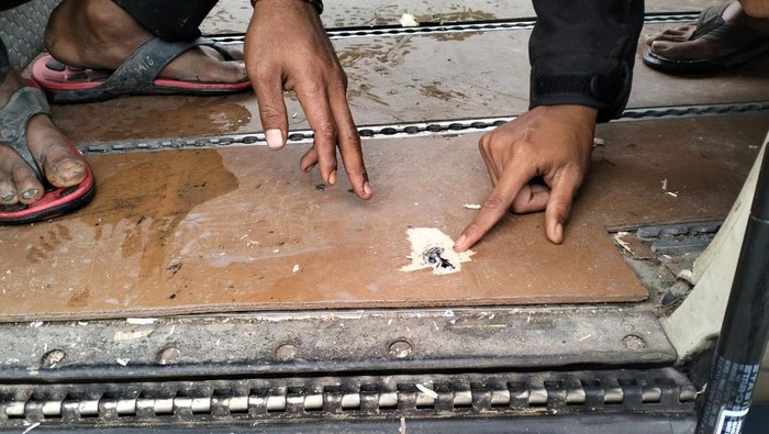 Penampakan pesawat bocor ditembak OTK di Puncak, Papua Tengah. Dokumen Istimewa