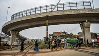 Jembatan layang itu telah menjalani uji beban pada awal Februari 2024 lalu.