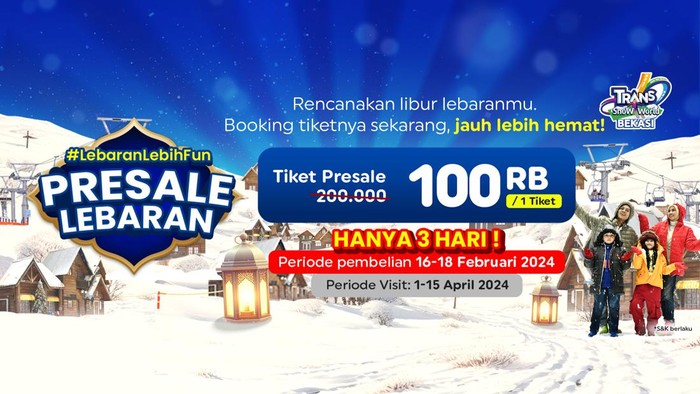 Promo Tiket Lebaran Trans Snow Bekasi