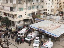 Puing-puing Sisa Serangan Israel di Nabatieh Lebanon