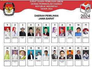 Segini Perolehan Suara Akhir Calon DPD RI Berfoto Unik dari Jabar