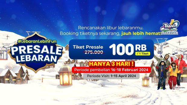 Tiket Presale Lebaran di TSB.