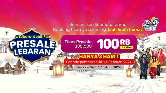 Tiket Presale Trans Snow Bintaro