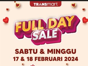 Lagi Libur ke Transmart Full Day Sale Yuk! Diskon Besar-besaran 50% + 20%
