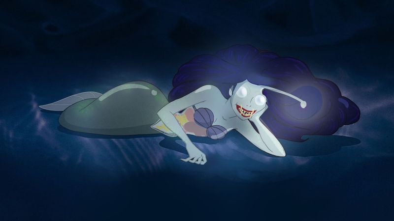 Ariel adalah putri duyung buatan Disney yang memiliki paras cantik dengan rambut merah. Akan tetapi, wujudnya akan berbeda jika dia berevolusi di laut dalam.