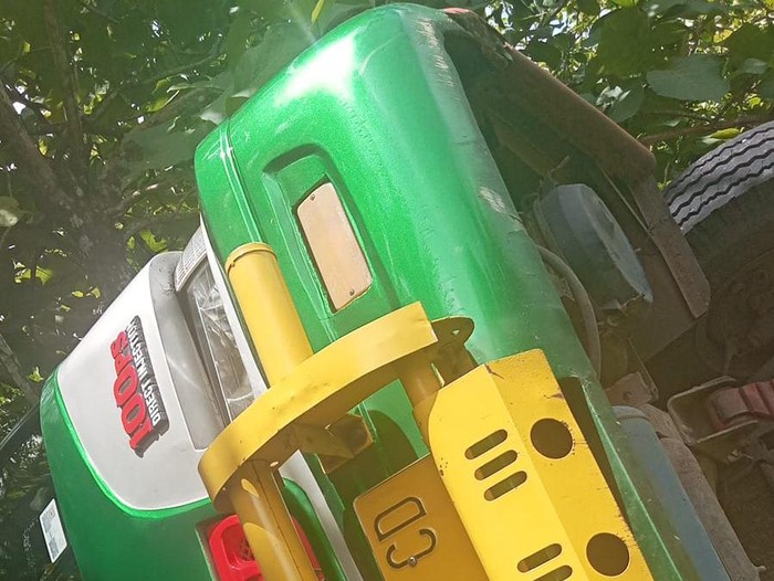 Kondisi bus yang masuk ke jurang di Tanjakan Tangkil, Gunungkidul, Sabtu (17/2/2024).