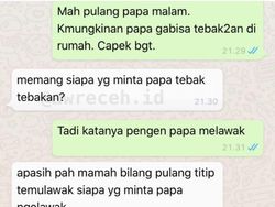 Chat Kocak Suami Istri, Jangan Sampai Salah Paham