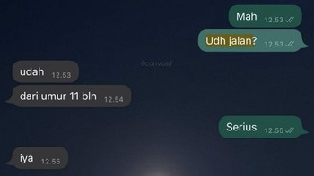 Sudah jalan dari umur 11 bulan. Foto: X/saranghaeshopi