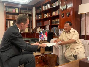 Dubes Inggris Temui Prabowo, Beri Surat Ucapan Selamat dari Rishi Sunak