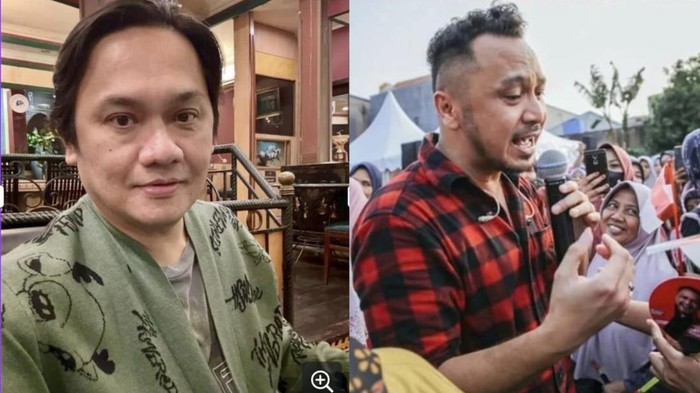 Farhat Abbas dan Giring yang mau caleg DPR RI di Dapil Jabar 1.