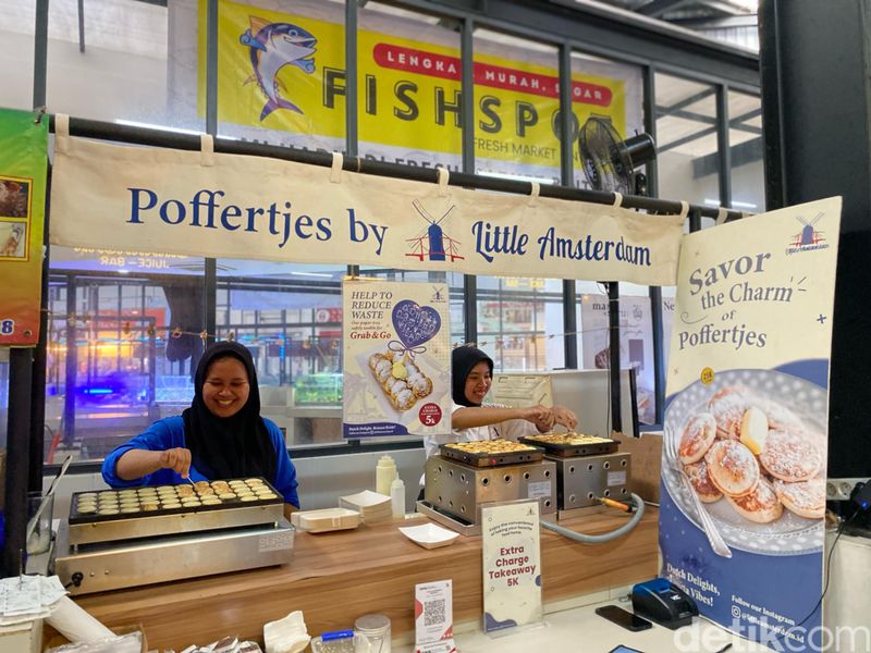 Little Amsterdam, poffertjes viral di Fresh Market Bintaro