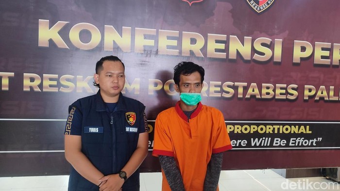 Rio, pelaku pembacokan Ketua KPPS di TPS 27 Palembang