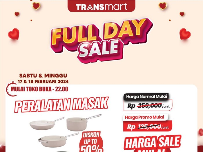 Transmart Full Day Sale-peralatan masak