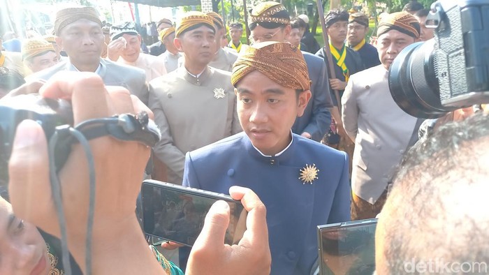 Wali Kota Solo Gibran Rakabuming Raka di Taman Balekambang, Solo, Sabtu (17/2/2024)