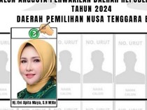 Caleg DPD Kelewat Cantik Evi Apita Maya Raih Suara Ketiga Terbanyak