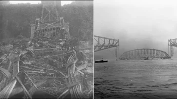 Runtuhnya Jembatan Quebec di Kanada terjadi dua kali, 1907 dan 1916. Jembatan ini runtuh pertama kali pada tanggal 29 Agustus 1907. Pada saat keruntuhan, para pekerja sedang mengerjakan lengan kantilever. Dewan insinyur merasa mereka telah belajar dari kesalahan mereka dan memutuskan untuk membangun kembali jembatan dengan tali pengikat lengan kantilever yang lebih rendah beberapa kali lebih kuat dari sebelumnya. Sekali lagi, pada tanggal 11 September 1916, bagian tengah jembatan runtuh dan menewaskan 13 pekerja. Total kerugian akibat kedua bencana tersebut diperkirakan mencapai USD 22 juta. Insiden ini menunjukkan kepada umat manusia dampak buruk dari kegagalan teknis dan pengawasan yang tidak tepat