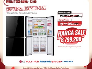 Untung Terus! Kulkas Dua Pintu Diskon Rp 3 Jutaan di Transmart Full Day Sale