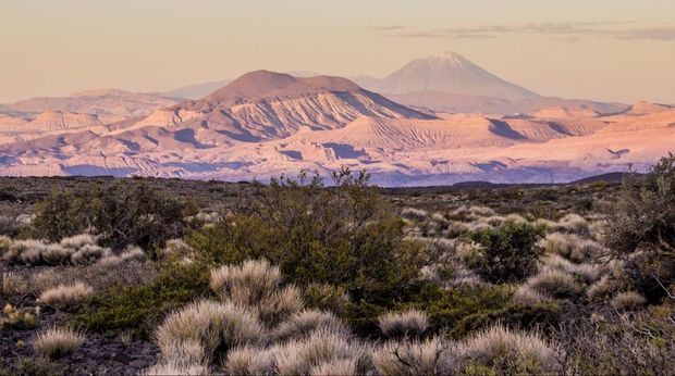 Situs lukisan gua di Patagonia, Argentina.