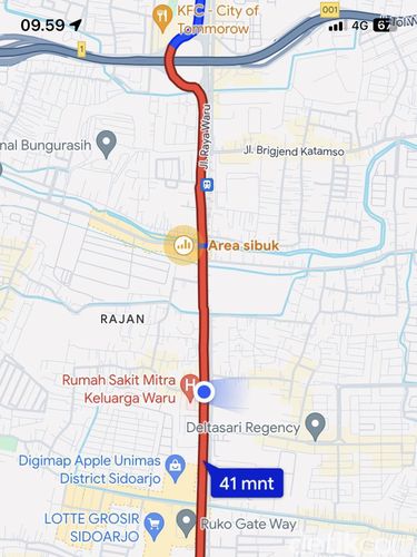 bus mogok lalin bundaran waru sampe a yani macet