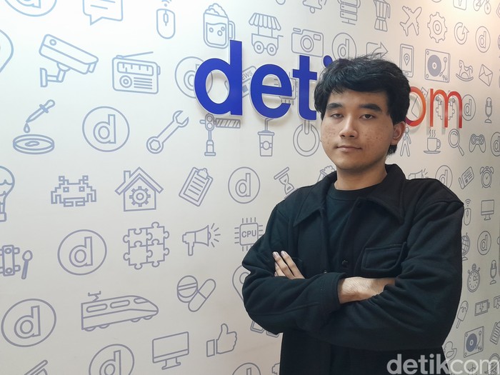 Callan, mahasiswa UB teman Tuli peserta magang Kampus Merdeka x Transmedia di detikcom.