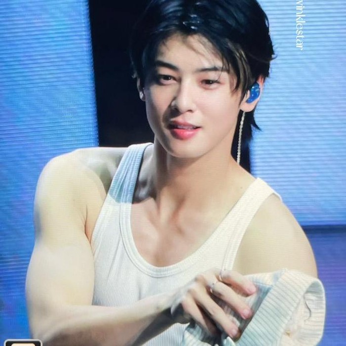 Cha Eun Woo pamer otot saat konser solo