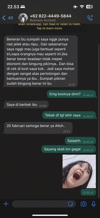 Chat Penipu Gagal Nipu