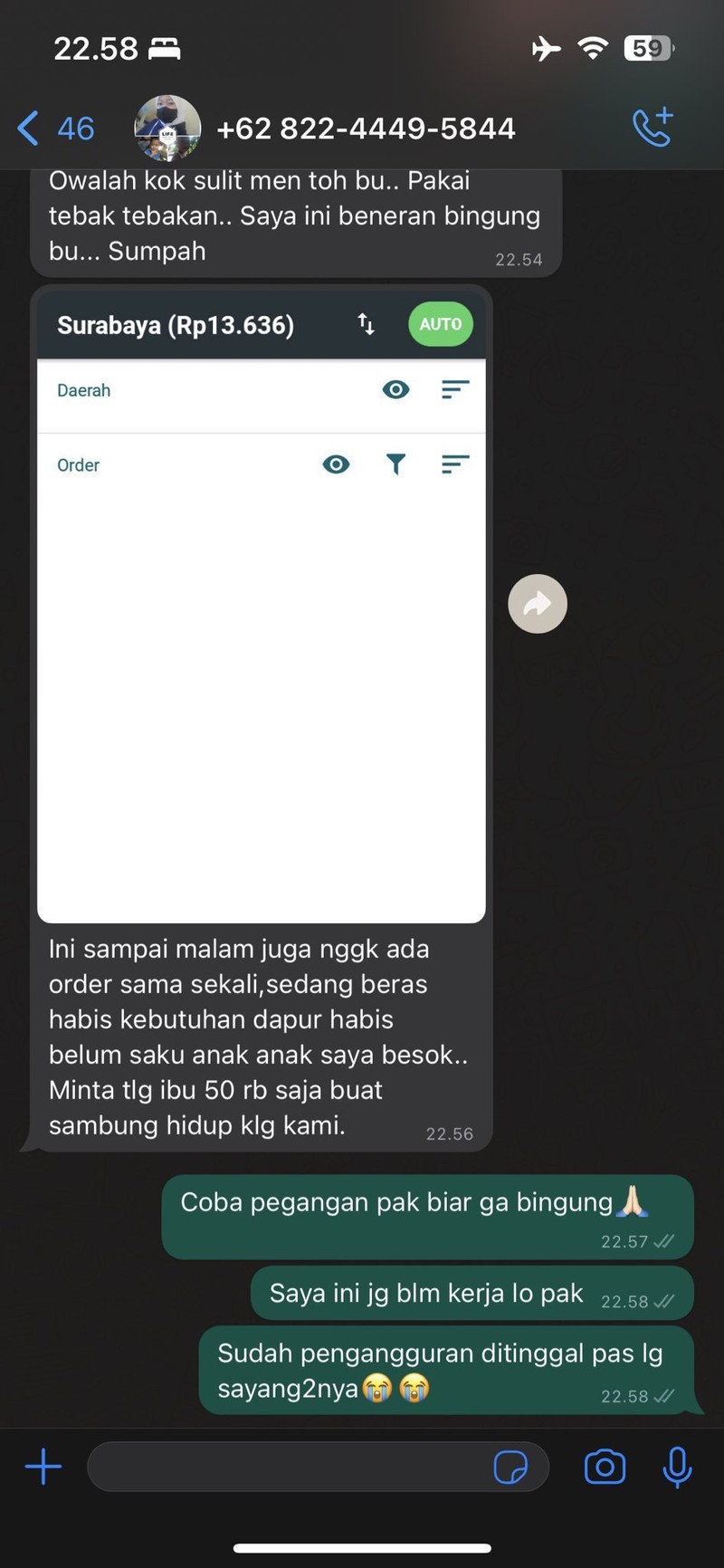 Chat Penipu Gagal Nipu