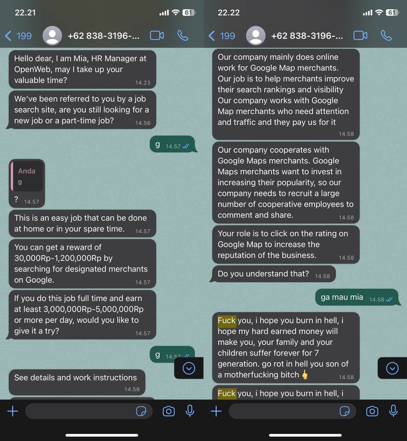 Chat Penipu Gagal Nipu