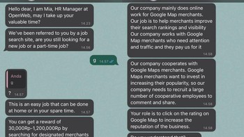 Penipu edisi bahasa Inggris. Foto: Twitter