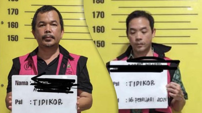 Dua tampang tersangka baru di kasus komoditas timah di Babel.