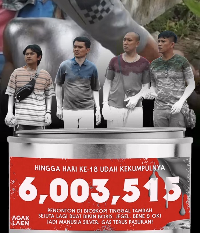 Film Agak Laen tembus 6 juta penonton. (Istimewa)