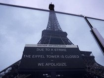Menara Eiffel Ditutup Sementara