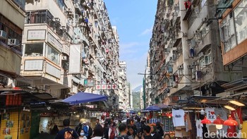 Vivo Y100 5G juga bisa menangkap hiruk pikuk di kawasan distrik Mongkok. Foto: Virgina Maulita Putri/detikINET