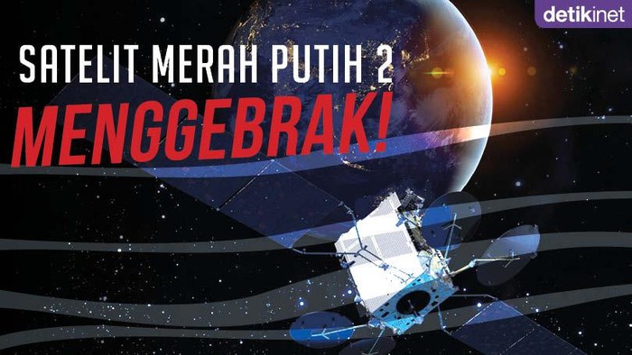 Ilustrasi Satelit Merah Putih 2