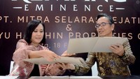Kesepakatan kerjasama dinaungi oleh  PT. Mitra Harmonis Sejati yang merupakan anak perusahaan dari MMS Land dengan perusahaan Jepang tersebut.Presiden Direktur Hankyu Hansin Properties Corp. Morotomi Ryuichi yang menanndatangani perjanjian kerjasama itu dengan Direktur Utama PT. Mitra Harmonis Sejati, Lakshmi Permata Sari.