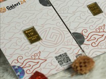 Penampakan Emas Batangan Motif Batik Indonesia