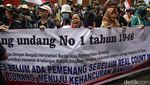 Potret Kemacetan Imbas Demo di Bawaslu