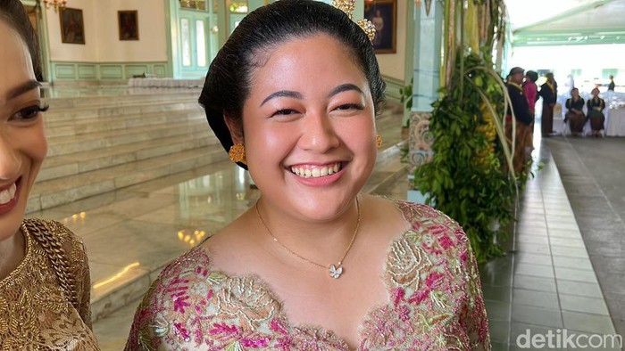 Putri Puan Maharani, Pinka Hapsari di Puro Mangkunegaran, Solo, Senin (19/2/2024).