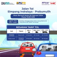 Tol Indralaya-Prabumulih Bertarif Mulai Besok 20 Februari, Ini Rinciannya