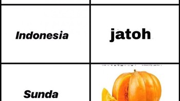 Jatuh = labuh. Foto: Instagram/dagelann_ngakak