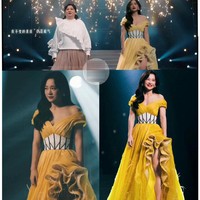 Gaya Jia Ling setelah langsing dan memakai gaun kini banyak dicari di internet hingga menjadi topik ‘panas.’ Netizen tercengang melihat transformasi aktris dan komedian 41 tahun itu. Foto: Dok. Weibo, Big Bowl Entertainment