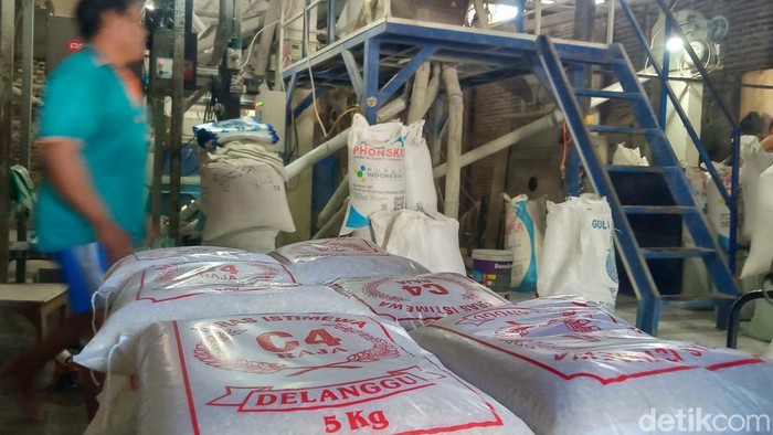 Beras C4 di penggilingan UD Wijaya Delanggu Klaten.