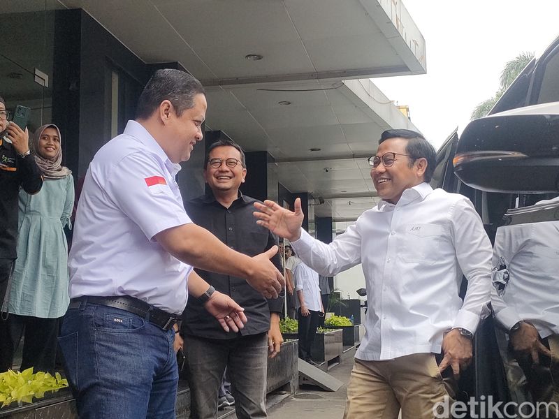 Cak Imin bertemu Timnas AMIN, 20 Februari 2024. (Dwi Rahmawati/detikcom)