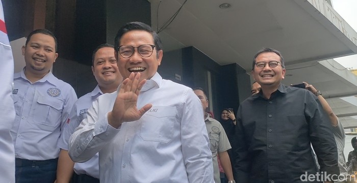 Cak Imin bertemu Timnas AMIN, 20 Februari 2024. (Dwi Rahmawati/detikcom)