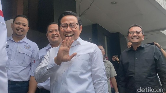 Cak Imin bertemu Timnas AMIN, 20 Februari 2024. (Dwi Rahmawati/detikcom)