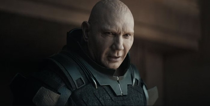 Dune Dave Bautista saat tampil di film Dune.